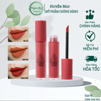 (Auth) Son kem 3ce Soft Lip Lacquer - Null Set Tawny Red Perk Up - Huyenmio