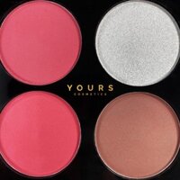 [Auth Thái] Phấn Má Hồng Tông Cam Hồng, Tạo Khối và Bắt Sáng Sivanna Ultra Brush Palette HF319 No.2