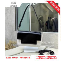 (Auth) Túi đeo chéo Find Kapoor Lia size 19 Mix Bl-Wh