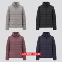 [Auth UniqIo] Áo Phao Lông Vũ Siêu Nhẹ Cổ Trụ Nữ - Tag Nhật - Ultra Light Down Jacket