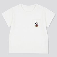 [Auth Uniqlo] Áo Cottton Ngắn Tay Chuột Mickey Baby Uniqlo - Nhật Bản