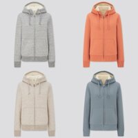 [Auth Uniqlo] Áo Khoác Nỉ Lót Lông Cừu Nữ - Tag Nhật