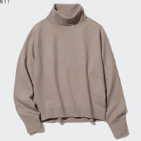 [Auth Uniqlo] Áo Len Cao Cổ Sợi Souffle Mịn 3D Nữ - Tag Nhật