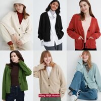 [Auth Uniqlo] Áo Len Cardigan Dáng Ngắn Dài Tay Nữ - Tag Nhật