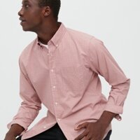 [Auth Uniqlo] Áo Sơ Mi Kẻ Sọc Cotton Mịn Dài Tay Nam - Tag Nhật