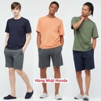 [Auth Uniqlo] Bộ quần áo ngắn Cotton AIRism Nam Uniqlo - Nhật Bản