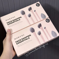 (AUTH US) Bộ Cọ Trang Điểm Morphe Face Shaping Essentials Bamboo & Charcoal-Infused Face Brush Set