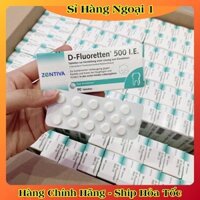 [auth] Vitamin D Fluoretten 500 I.E Zentiva Đức bổ sung vitamin D3 cho trẻ phát triển xương và răng [Hot]