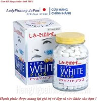 [auth]dạng Viên Uống Trắng Da Vita White Plus Nhật Bản Hộp 240 Viên