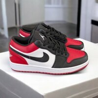 Authentic 𝐒𝐀𝐋𝐄 ❘ Giày Nike Air Jordan 1 Low Bred Toe Sneaker Daily/Walking