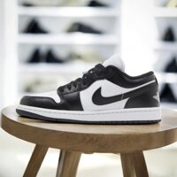 Authentic Chính Hãng ❘ Giày Nike Air Jordan 1 Low Black White Panda Sneaker Daily Tặng Tất Vớ