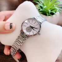 [Authentic ] Đồng hồ nữ chính hãng Michael Kors MK3837 mặt tròn trắng Silver siz 28mm