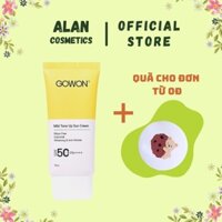 [Authentic] Kem Chống Nắng Cho Da Nhạy Cảm, Dưỡng Trắng Da Chiết Xuất Trà Xanh Gowon Mild Tone Up SPF50+/PA++++ 50ml