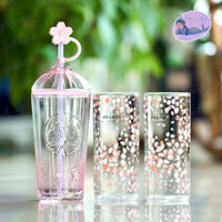 [Authentic] STARBUCKS KOREA LY THUỶ TINH BLOSSOM SECRET GARDEN GLASS COLD CUP 500ML