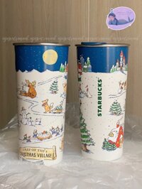 [Authentic] STARBUCKS KOREA LY GIỮ NHIỆT CHRISTMAS HOLIDAY TO-GO TUMBLER 591ML