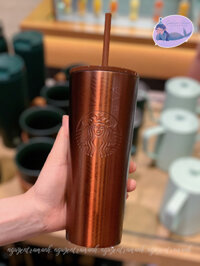 [Authentic] STARBUCKS LY GIỮ NHIỆT STAINLESS STEEL COPPER 16OZ (473ML)