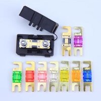 AUTHOBILE AUDIO Sửa đổi Bolt Flat Bolt Hộp cầu chì Phụ kiện Kết luận Phim ANS-H200 Một cơ sở đường đơn cầu chì 100a vỏ cầu chì