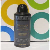 [Auth]Xịt thơm lưu hương toàn thân cho nam Bath and Body Works-Vanilla Noir 104gr