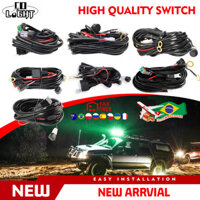 Auto 1 2 Lead 12V 40A LED Work Light Bar Wiring Harness Kit Offroad 4x4 Truck SUV Light bar Cable Rocker Switch Relays