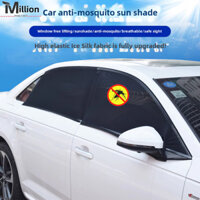 Auto Abat Vent Car Sun Protection Black Veil Viscose Gạc đàn hồi cao bốn mặt Màn hình cửa sổ ô tô đàn hồi chống muỗi