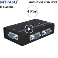 Auto KVM switch VGA USB 4 port – Bộ chuyển mạch VGA KVM 4 CPU ra 1 màn hình MT-VIKI MT-462KL
