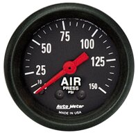AUTO METER 2620 Z-Series Mechanical Air Pressure Gauge, Air Pressure - 2 1/16"