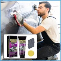Auto Scratch Remover Polish Paste Scuff Removal Wax Car Paint Repair Kit với vải Nano và miếng bọt biển ô tô huebasevn