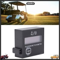 AutoERA Máy đo tốc độ động cơ kỹ thuật số nhỏ có kẹp chống thấm Máy cưa xích cảm ứng Tacho Máy đo vòng/phút cho xe máy Xe golf Kart ATV Du thuyền