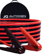 AUTOGEN Jumper Cables Pro 2 Gauge x 20 Feet 800Amp Heavy Duty Booster Cables with Carry Bag (2AWG x 20Ft)