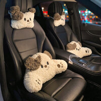 Automotive Headrest Female Driver Pillow Cute Puppy Car Pillow Car Seat Waist Cushion Neck Pillow 1jld