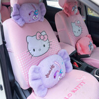 Automotive Headrest Lumbar Support Pillow Cute Girl Heart Star Delu Cinnamoroll Babycinnamoroll Melody Shape Independent Liner Removable and Washable T92P