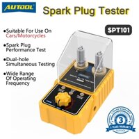 AUTOOL SPT101 Máy kiểm tra bugi ô tô có đầu dò lỗ kép có thể điều chỉnh Máy phân tích đánh lửa bugi ô tô Công cụ chẩn đoán cho xe 12V