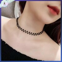 Autreis Vàng 18K Đen Pha Lê Vòng Cổ Cao Cấp Cảm Giác Sang Trọng Xương Đòn Dây Chuyền Vòng Cổ Phụ Kiện Nữ