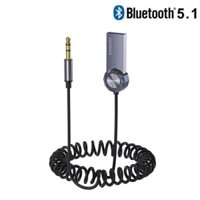 Aux Bluetooth Adapter Cho Ô Tô Jack 3.5 Mm USB Bluetooth 5.1 Bộ Thu Loa Tự Động Handfree Bộ Xe Hơi Âm Thanh Phát Nhạc