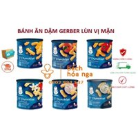 [AV] Bánh Ăn Dặm Gerber Lùn Các Vị Mặn Cho Bé Hộp 42g