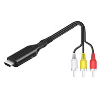 AV to HDMI Converter HDMI 1080P 720P for set-top box computer to TV cable three-color RCA Male Cable length 1m/3.2ft