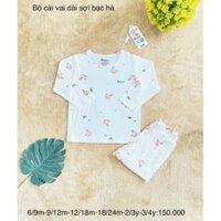 Avaler - (6 mẫu P1) Bộ dài tay Avaler sợi tre cho bé 6-18kg quần áo trẻ em thu đông
