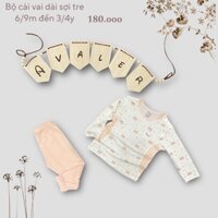 [AVALER/ chính hãng] Bộ dài, cộc sợi tre avaler hoạ tiết trai gáii