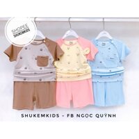 Avaler Hàng chính hãng Bộ sợi tre cộc  avaler cho bé trai BÉ GÁI