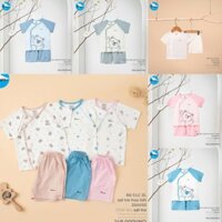 AVALER-MOMMOM Bộ Cộc Tay Cài Lệch Vải Sợi Tre Avaler Chính Hãng Cho Bé Trai, Bé Gái Size Từ Sơ Sinh Nhiều Mẫu