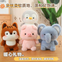 🐿️Vận chuyển nhanh🐇Đồ chơi búp bê đồng hành động vật hoạt hình dễ thương, búp bê nhồi bông hình rái cá dễ thương, búp bê cáo nhỏ dễ thương, búp bê đồng hành ngủ, quà sinh nhật