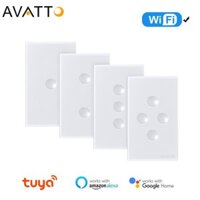 AVATTO Wireless Network Switch đèn thông minh, với đầu ngón tay 2.5D chạm vào kính sang trọng cần dây trung tính