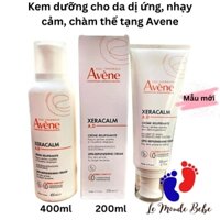 Avene Xeracalm AD cream kem dưỡng ẩm cho da nhạy cảm chàm thể tạng, khô ngứa, cơ địa dị ứng chàm sữa