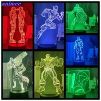 Avengers Hình LED Từ Xa Đèn Ngủ Người Nhện Hulk Siêu Nhân Đầu Giường Để Bàn Đèn USB Trang Trí Nhà Đồ Chơi Trẻ Em Bé Trai + A + 155
