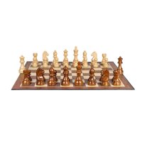 AVEO Chess Chess Set, High Polymer Extra Heavy Weighted Chess Pieceswith 3.7 Inch King, Chess Board Game Sets Chess Board (Color : 48cm)