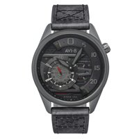 Avi-8 Men's Hawker Harrier Ii AV-4070-03 Black Leather Hand Wind Fashion Watch