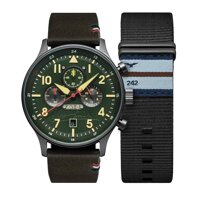 Avi-8 Men's Hawker Hurricane AV-4072-02 Grey Leather Quartz Sport Watch