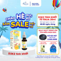 Avisure D3MK7 drops- vitamin D3K2 hỗ trợ bé cao lớn, ngủ ngon Lọ 20ml