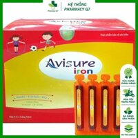 Avisure Iron bổ sung sắt hữu cơ cho bé dạng siro 20 ống