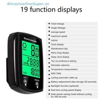 Avn GPS Xe Đạp Máy Tính Có Dây Đồng Hồ Tốc Độ Xe Đạp Chống Nước LCD Máy Tính Răng Xanh Đi Xe Đạp Tốc Độ Đồng Hồ Đứng Phụ Kiện Ngoài Trời HOT